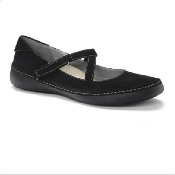 VIONIC Black Suede Mary Janes Flats - Picture 2 of 9